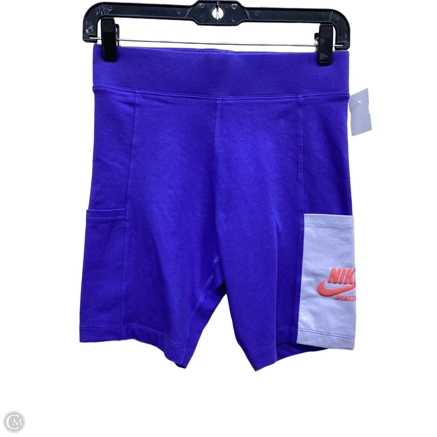 Athletic Shorts By Nike In Purple, Size: M