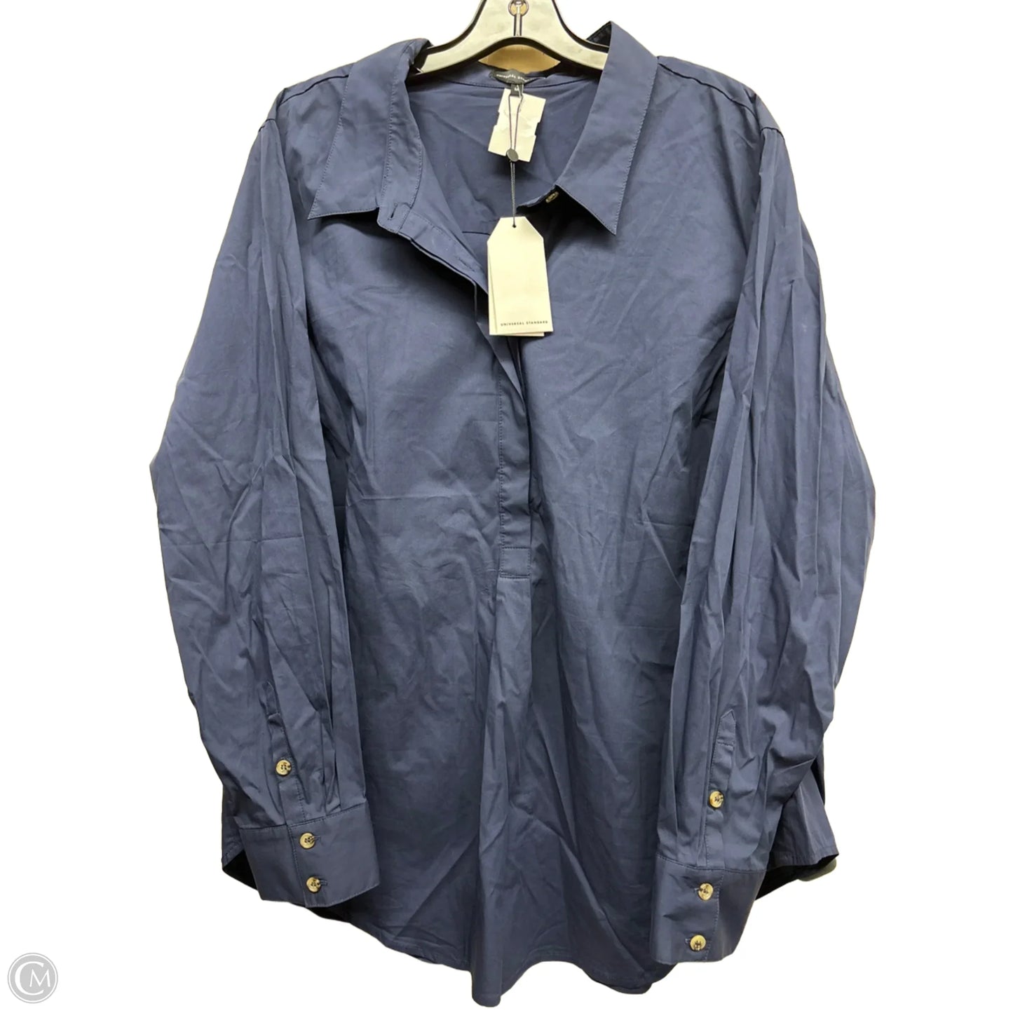 Top Long Sleeve By Clothes Mentor In Blue, Size: M