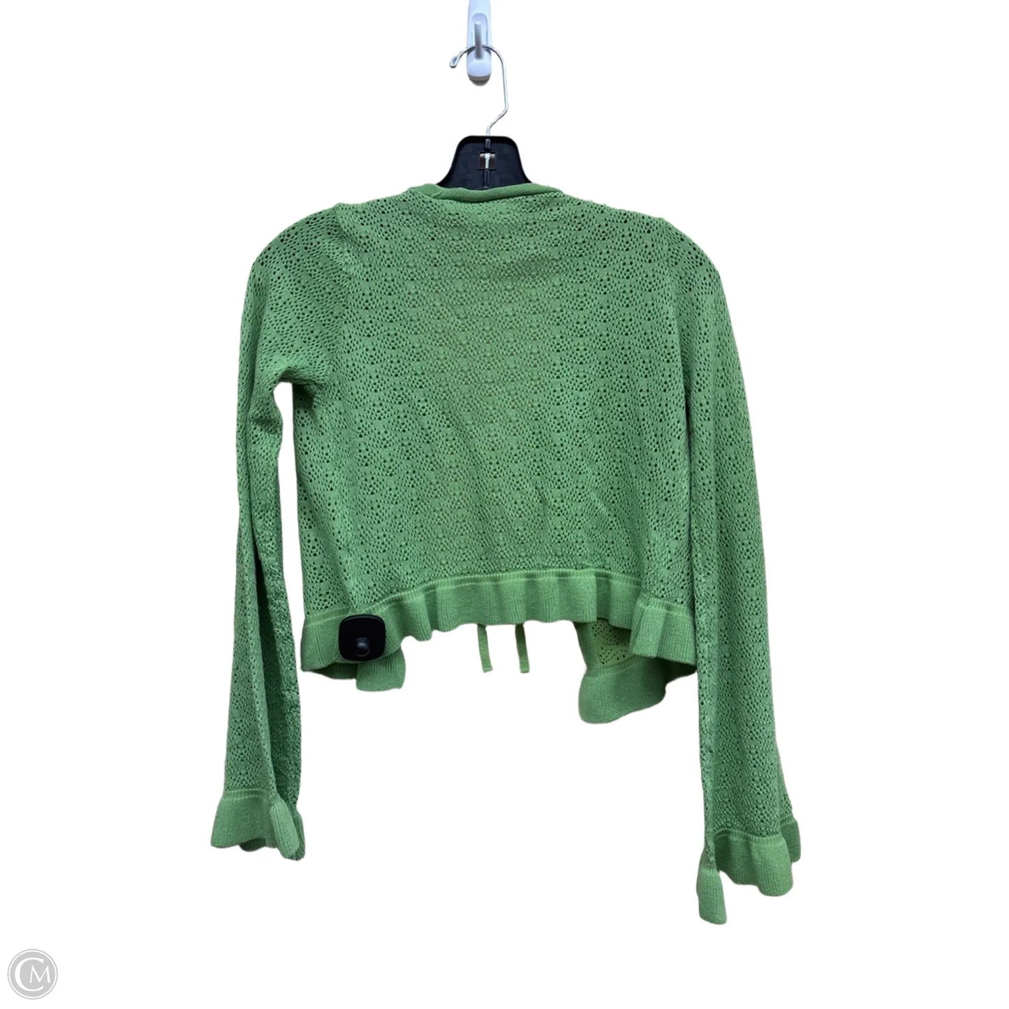 Sweater Cardigan By Clothes Mentor In Green, Size: S