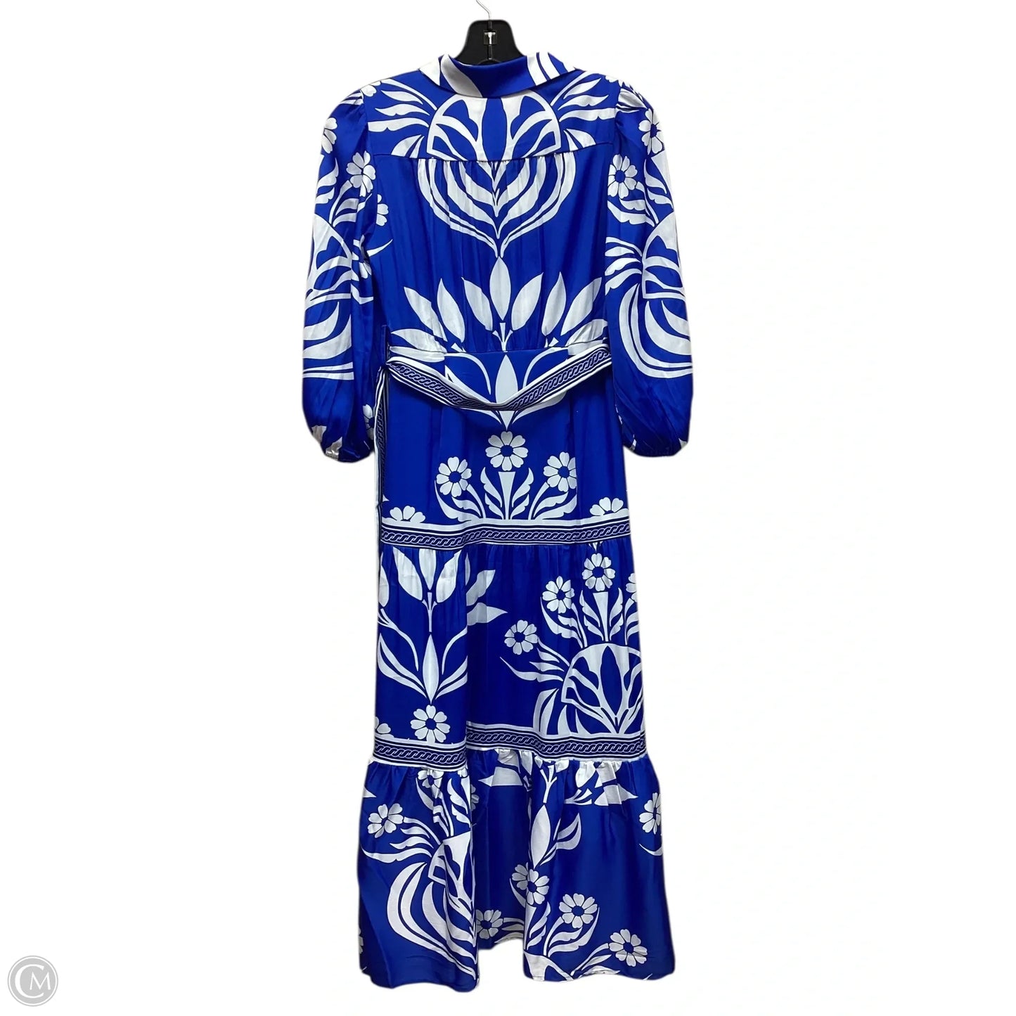 Dress Casual Maxi By Clothes Mentor In Blue & White, Size: Xs