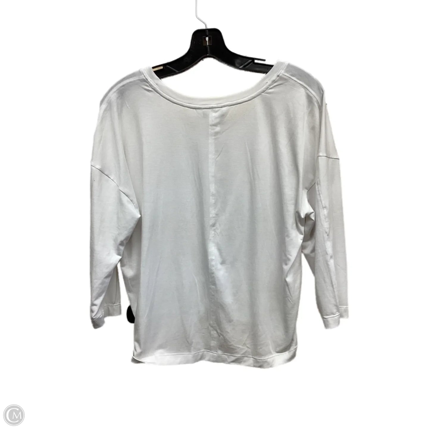 Athletic Top Long Sleeve Crewneck By Athleta In White, Size: S