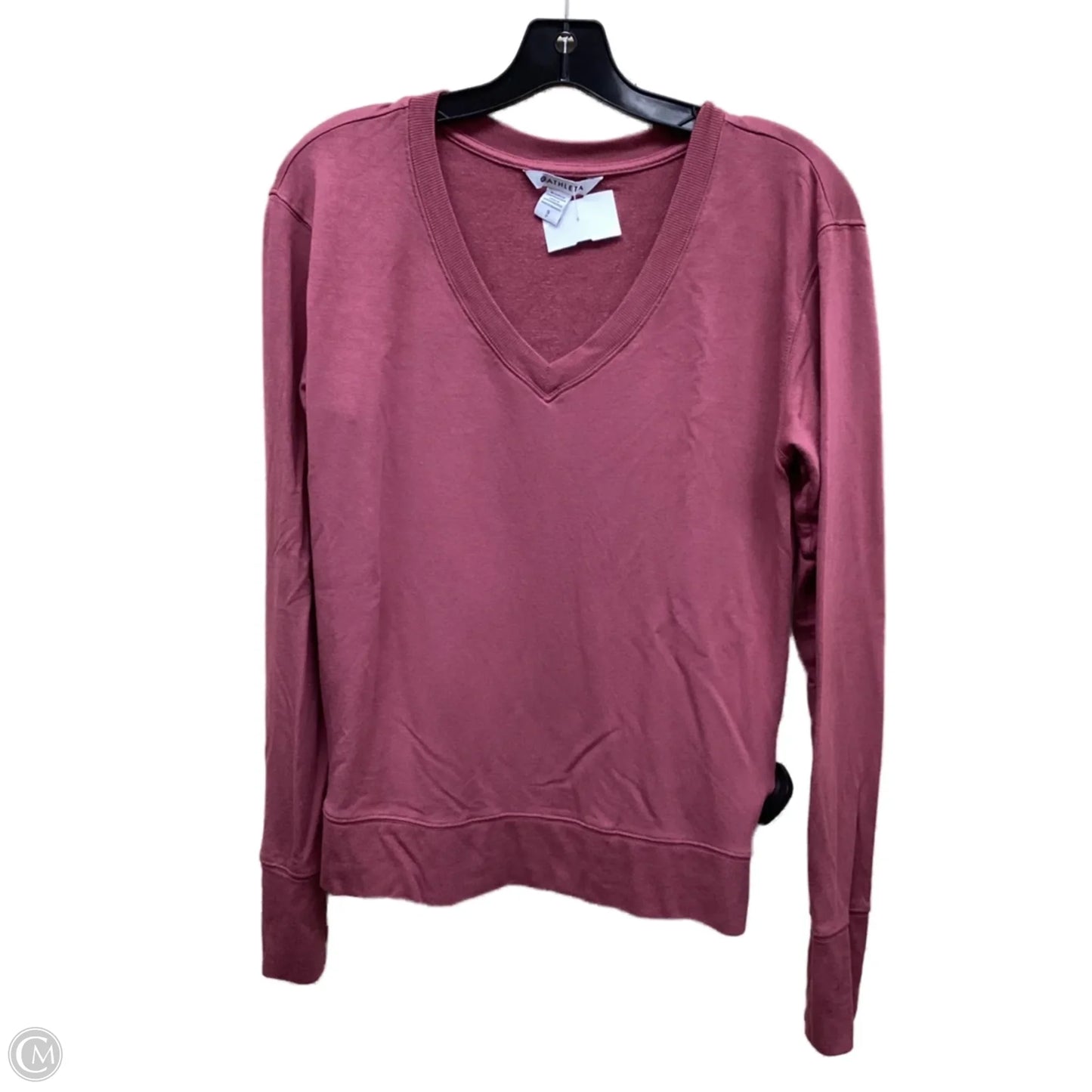 Athletic Top Long Sleeve Crewneck By Athleta In Pink, Size: S