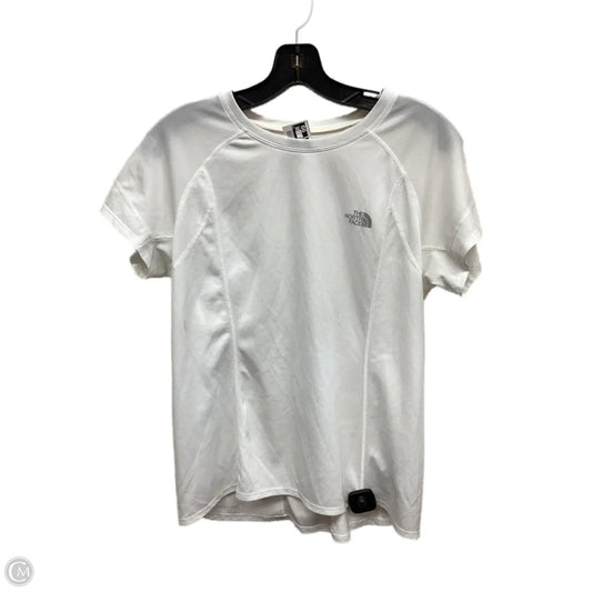 Athletic Top Short Sleeve By The North Face In White, Size: S