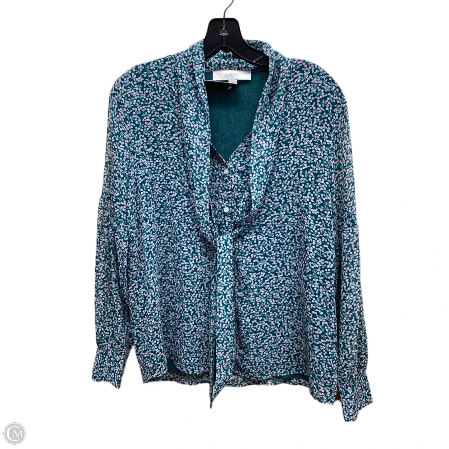 Top Long Sleeve By Loft In Floral Print, Size: Xs