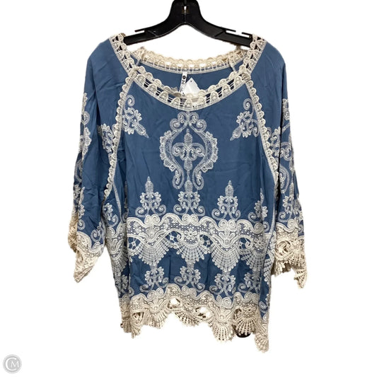 Top Long Sleeve By Clothes Mentor In Black & White, Size: 1x