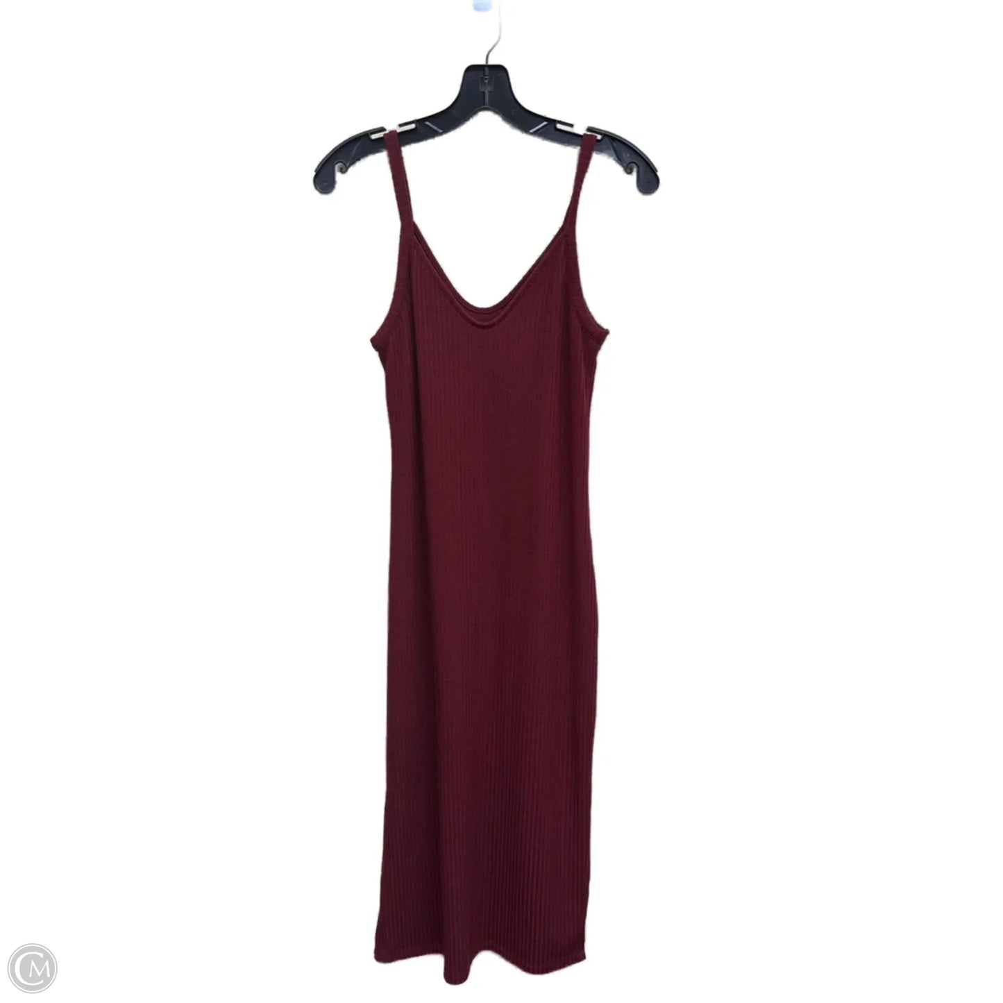 Dress Casual Midi By Abercrombie And Fitch In Maroon, Size: S