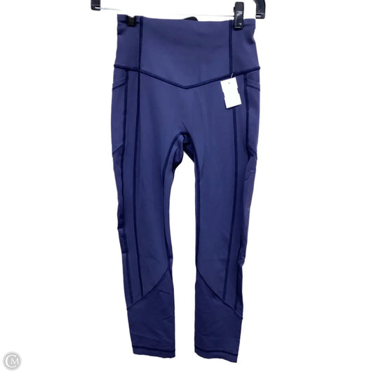 Athletic Pants By Lululemon In Blue, Size: 4