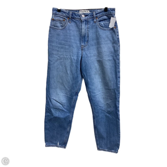 Jeans Straight By Abercrombie And Fitch In Blue Denim, Size: 6