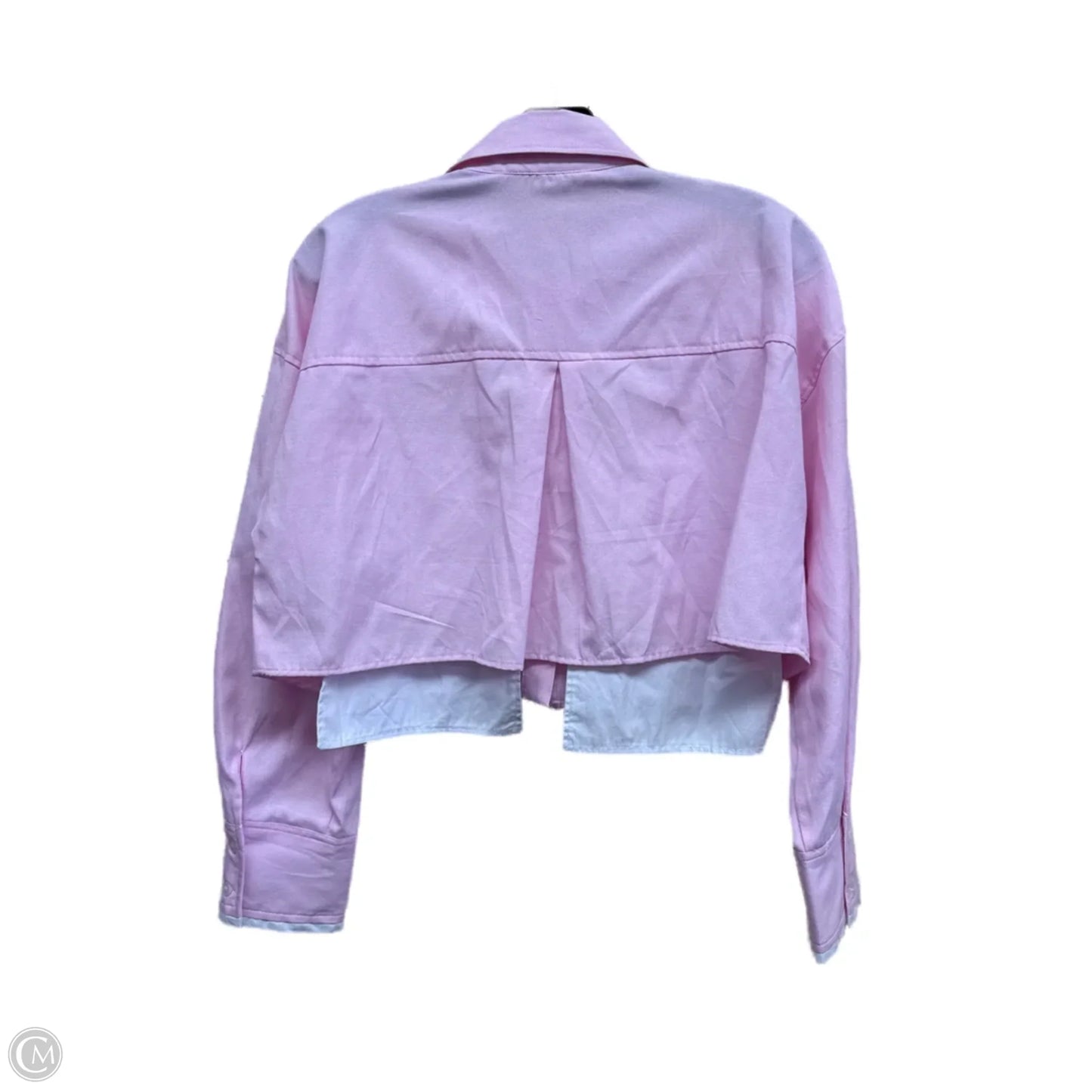 Top Long Sleeve By Zara In Pink, Size: S