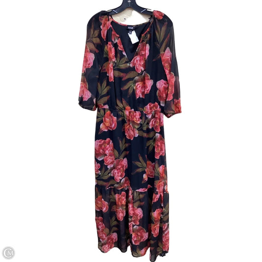 Dress Casual Maxi By Ana In Floral Print, Size: L