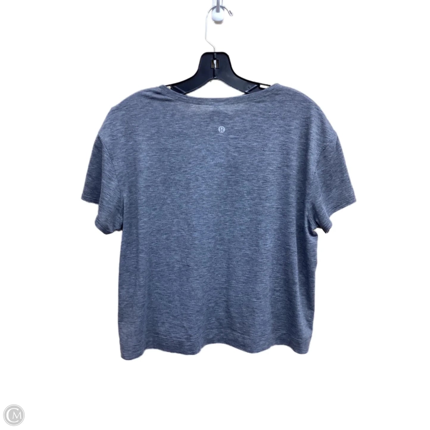 Athletic Top Short Sleeve By Lululemon In Grey