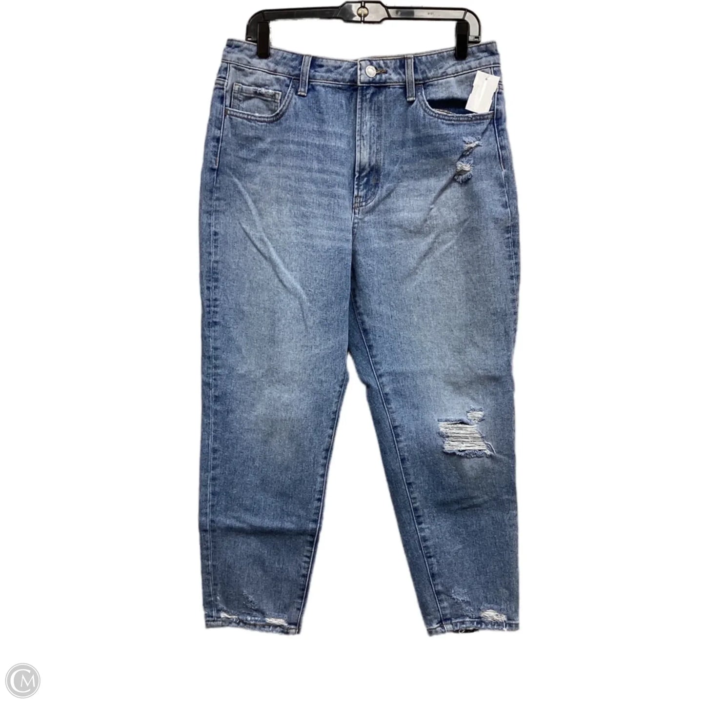 Jeans Straight By Vervet In Blue Denim, Size: 12