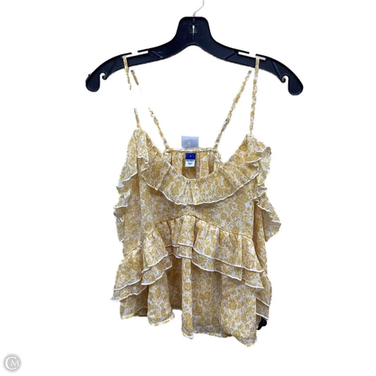 Top Sleeveless By Old Navy In Yellow, Size: L