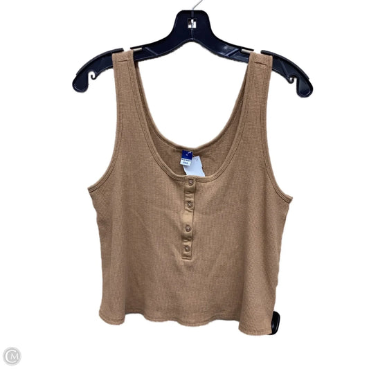 Top Sleeveless By Old Navy In Brown, Size: M
