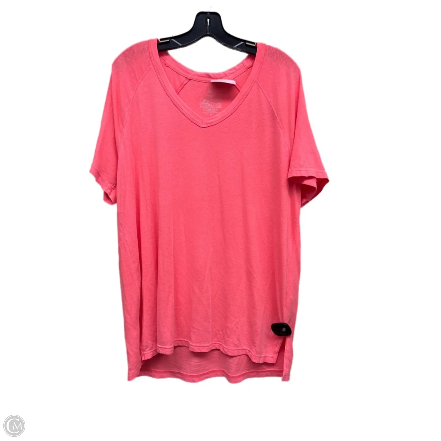 Top Short Sleeve By Aerie In Coral, Size: M