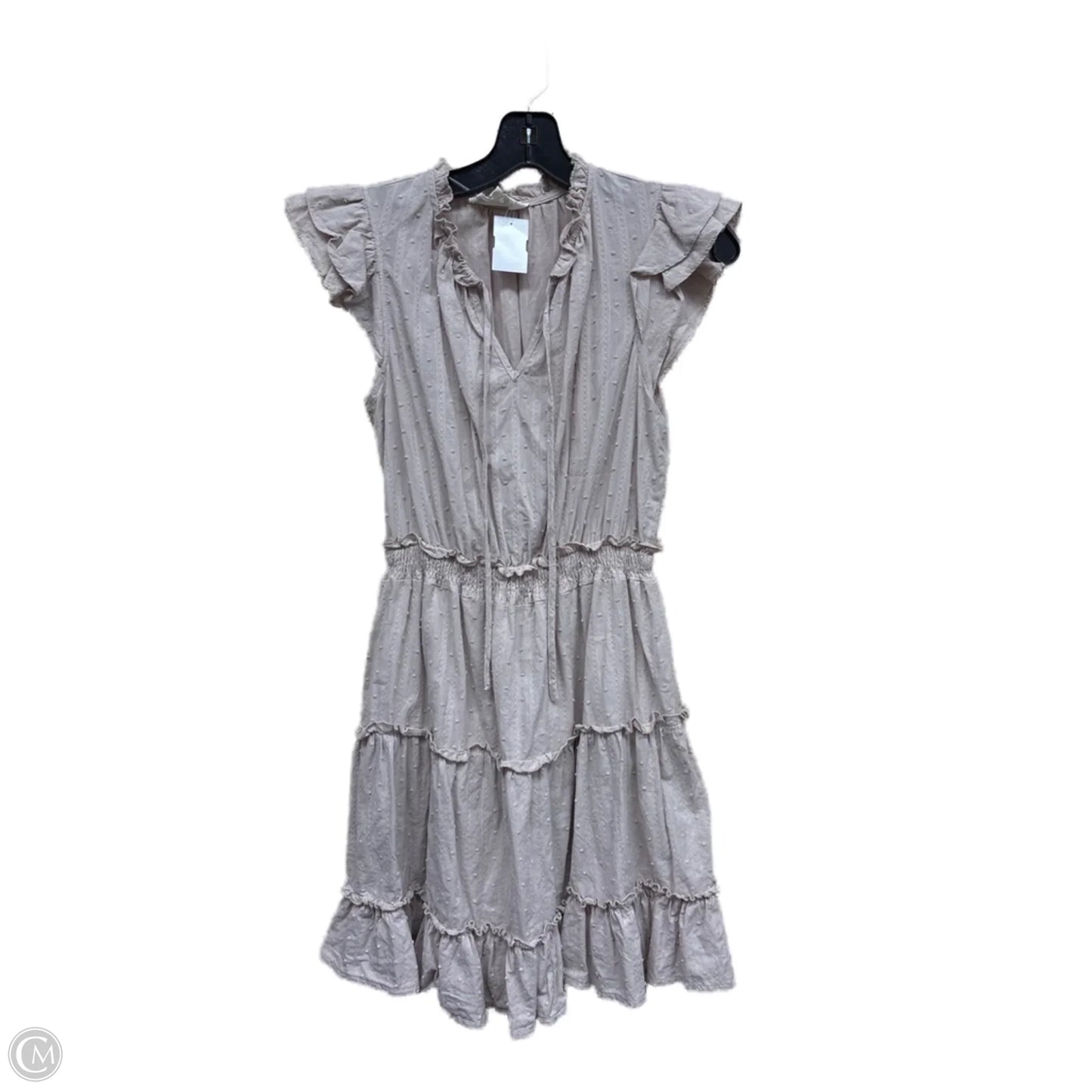 Dress Casual Short By Sweet Wanderer In Tan, Size: M