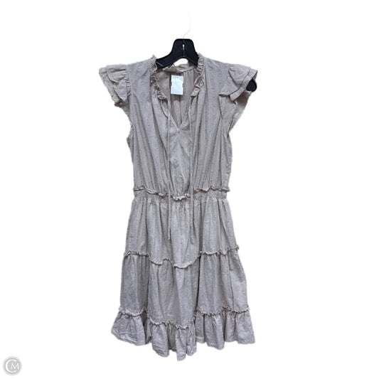 Dress Casual Short By Sweet Wanderer In Tan, Size: M