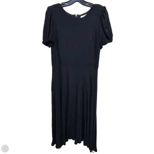 Dress Casual Midi By Loft In Black, Size: M