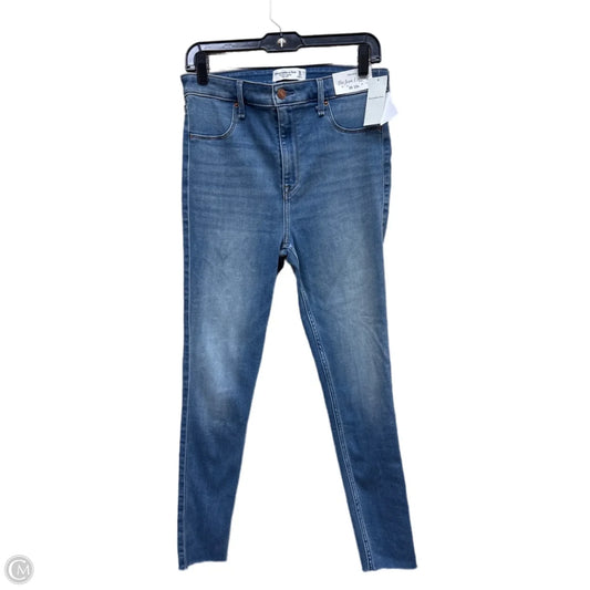 Jeans Skinny By Abercrombie And Fitch In Blue Denim, Size: 10