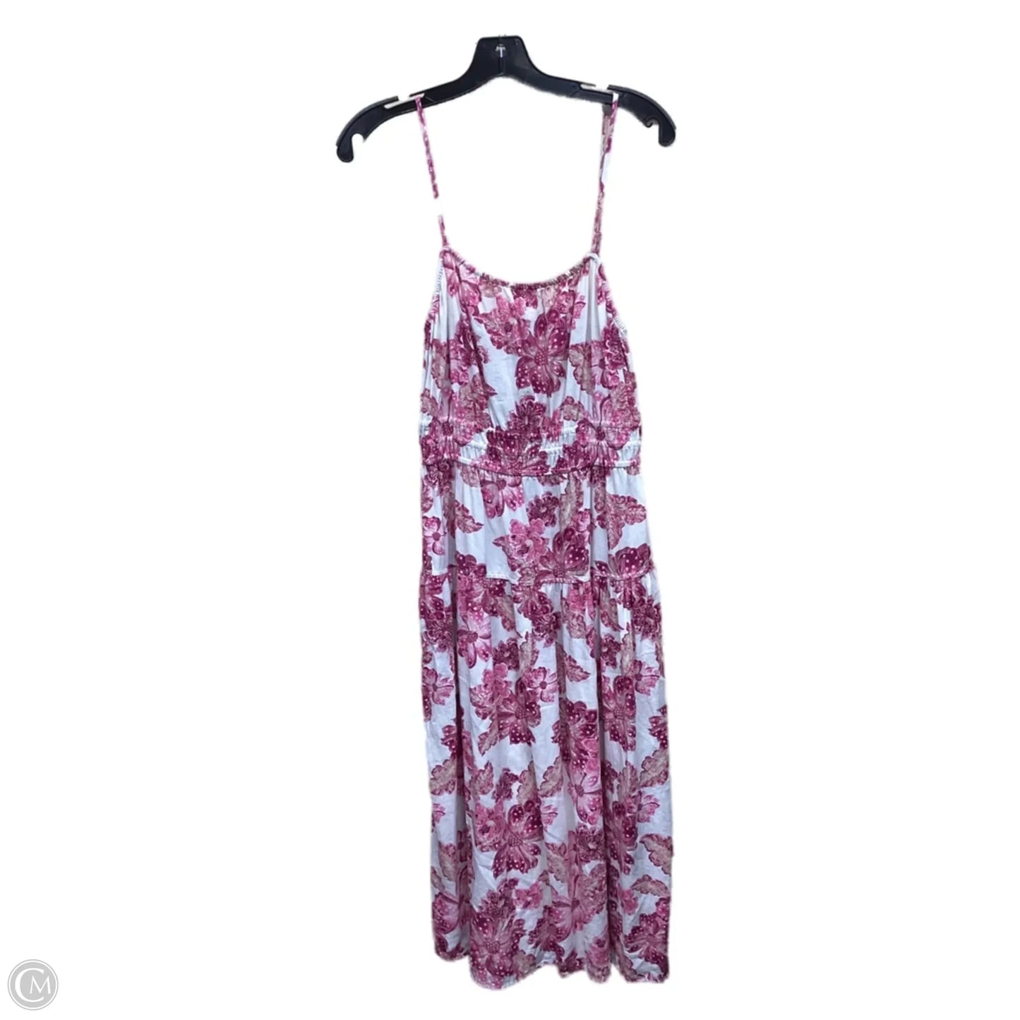 Dress Casual Maxi By Old Navy In Pink & White, Size: M