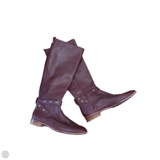 Boots Knee Flats By Ted Baker In Purple, Size: 8
