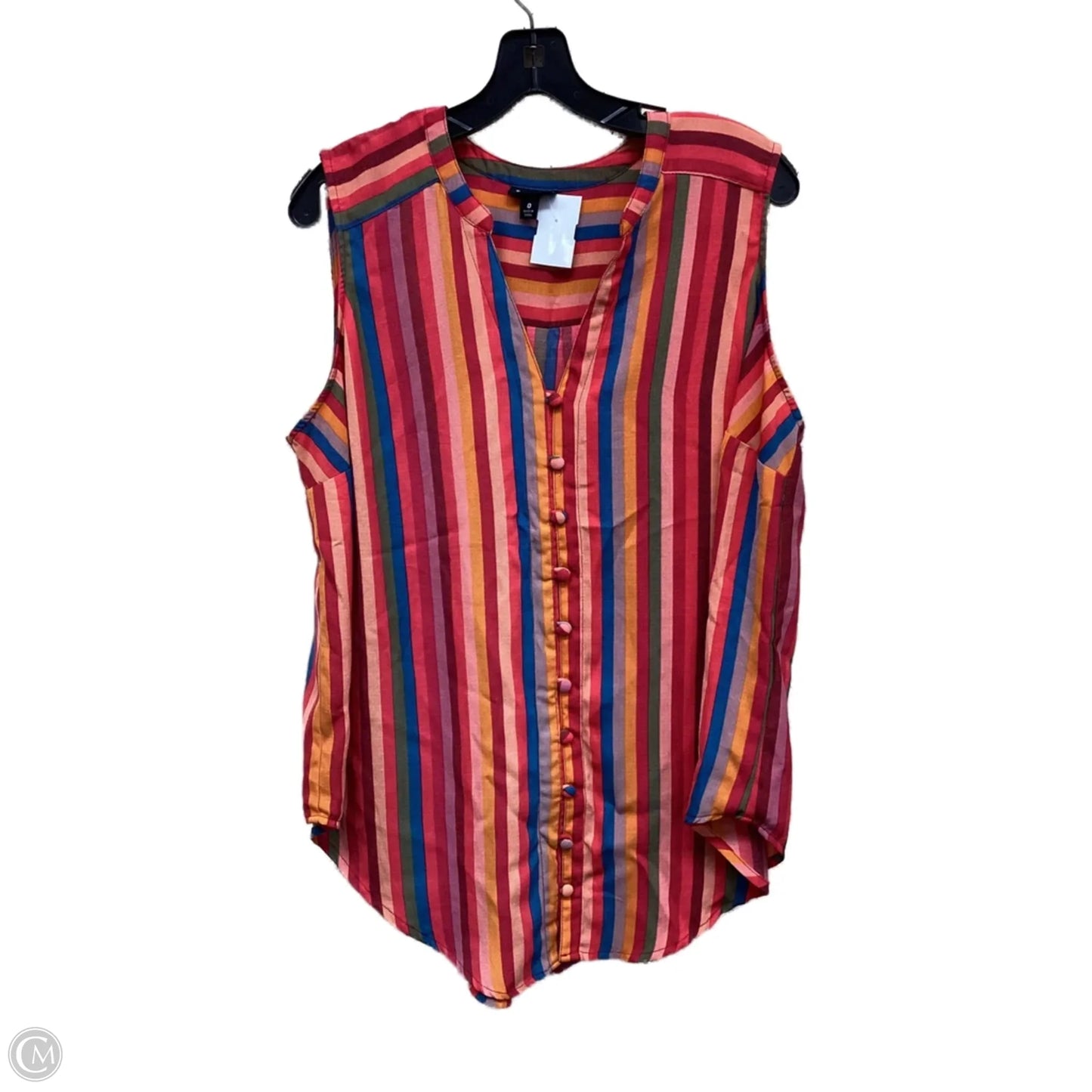 Top Sleeveless By Torrid In Striped Pattern, Size: Xl