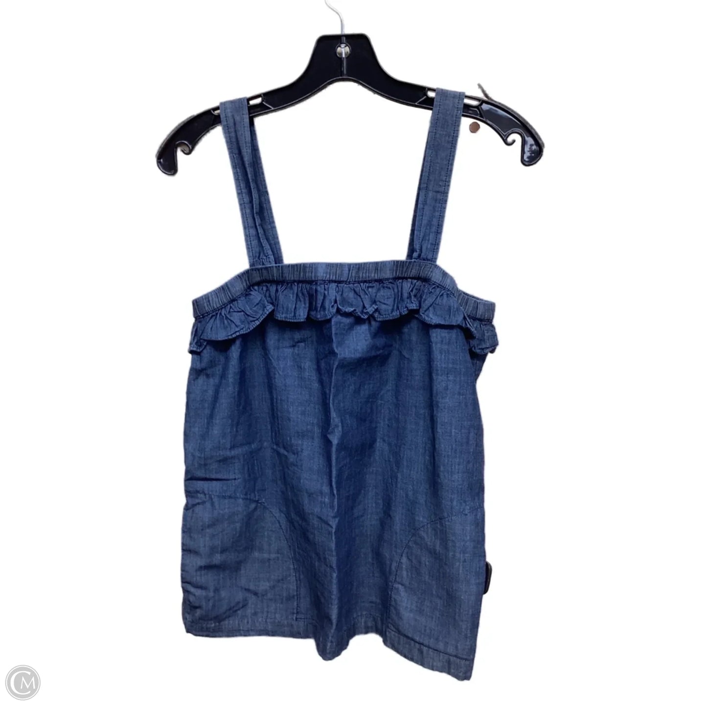 Top Sleeveless By J. Crew In Blue Denim, Size: Xs