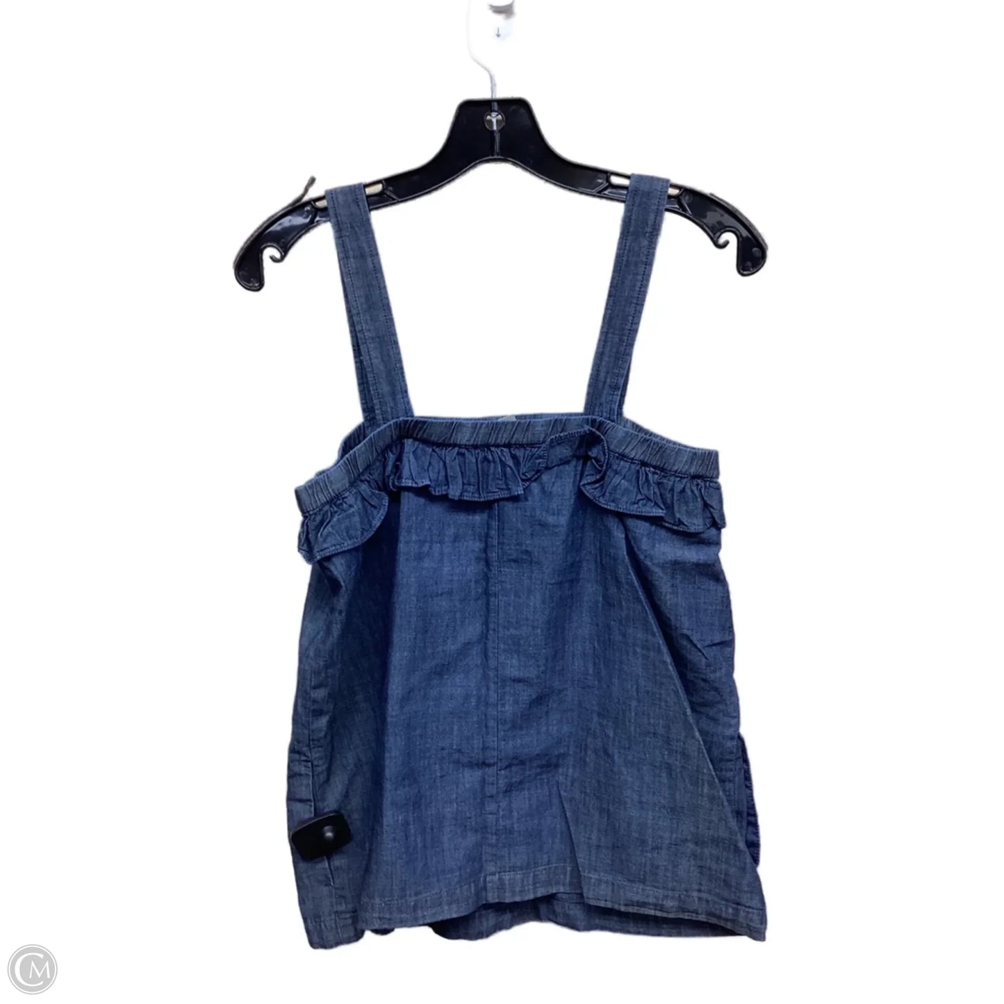 Top Sleeveless By J. Crew In Blue Denim, Size: Xs