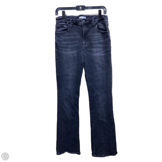 Jeans Straight By Good American In Black Denim, Size: 10