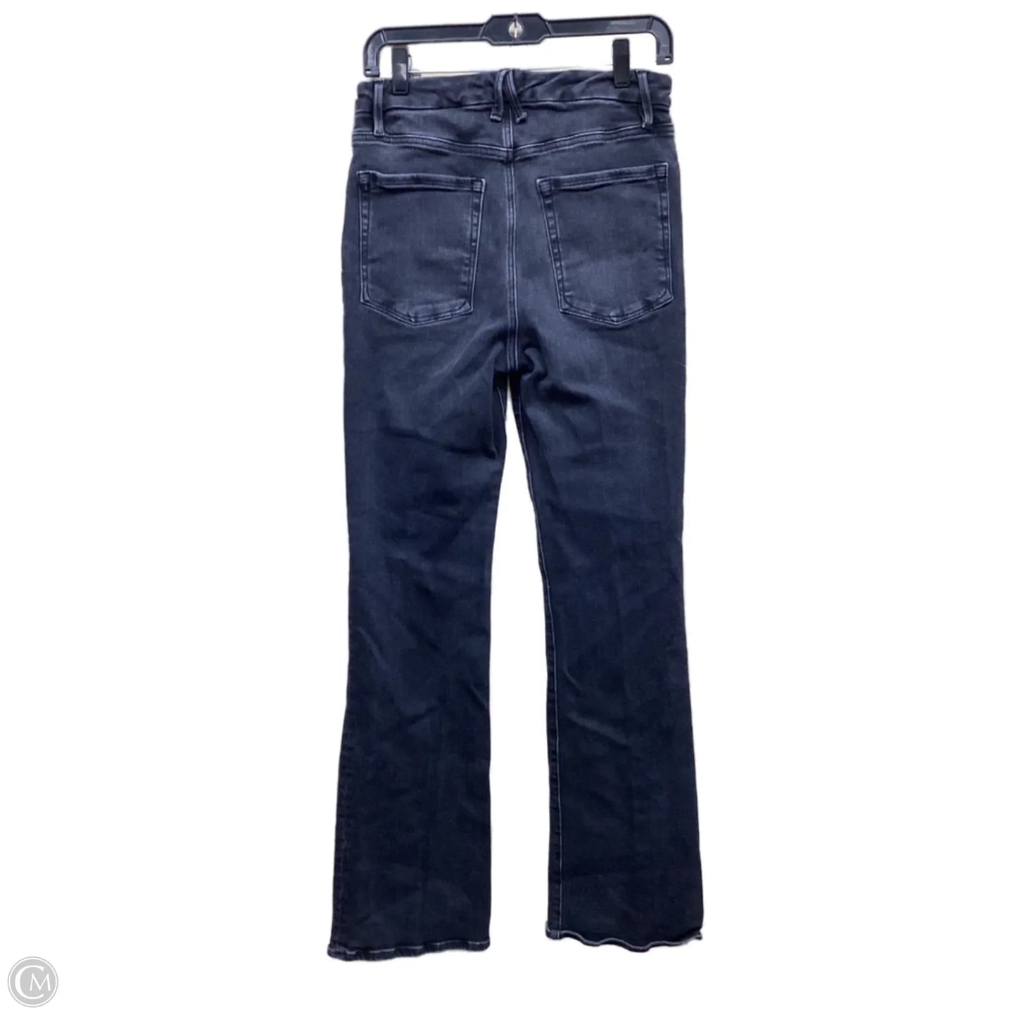 Jeans Straight By Good American In Black Denim, Size: 10