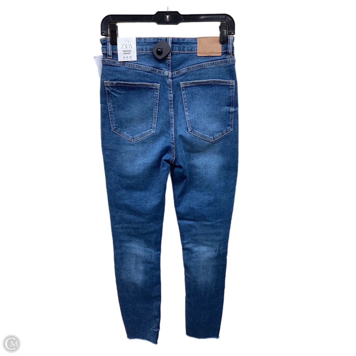 Jeans Skinny By Zara In Blue Denim, Size: 6