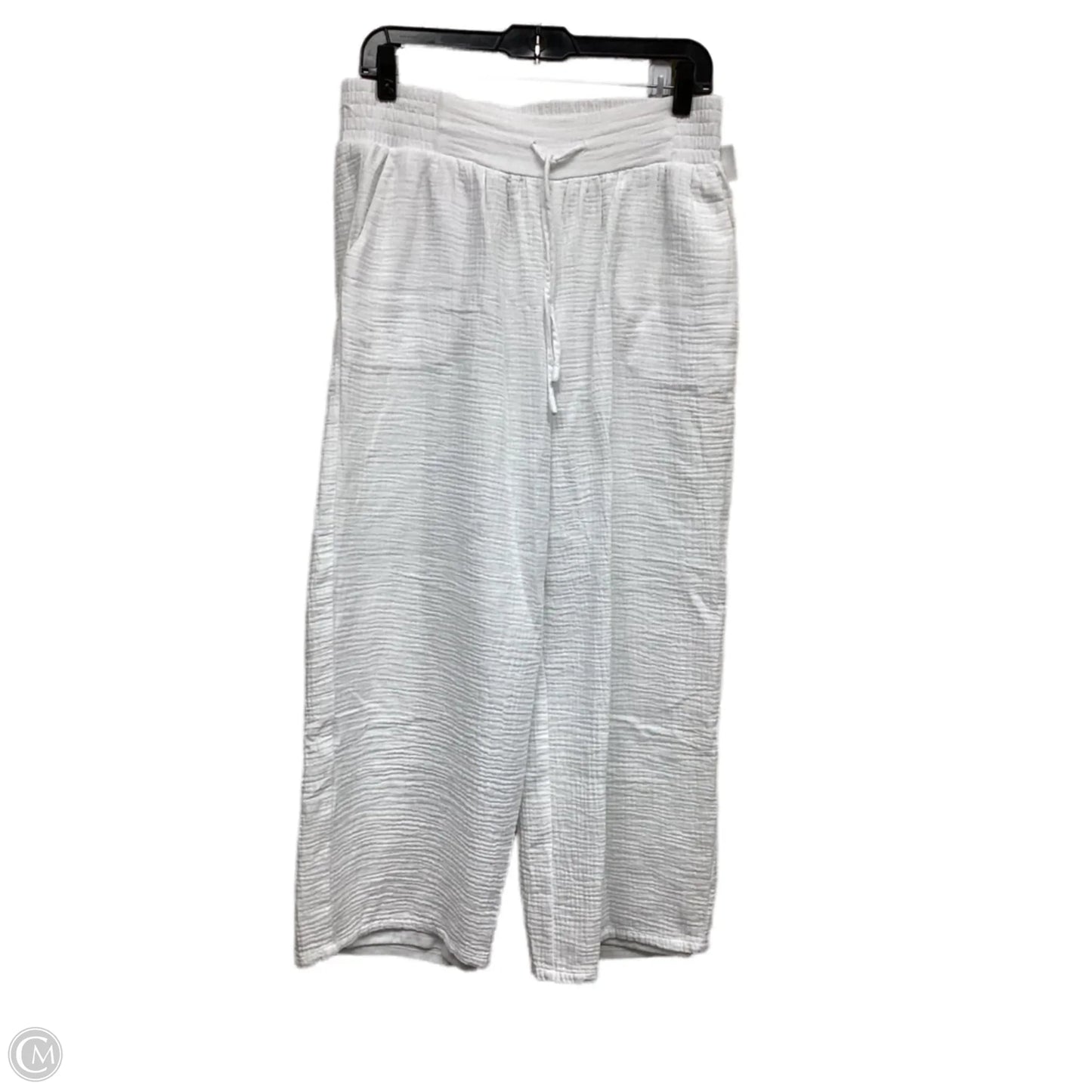 Pants Linen By Jm Collections In White, Size: M