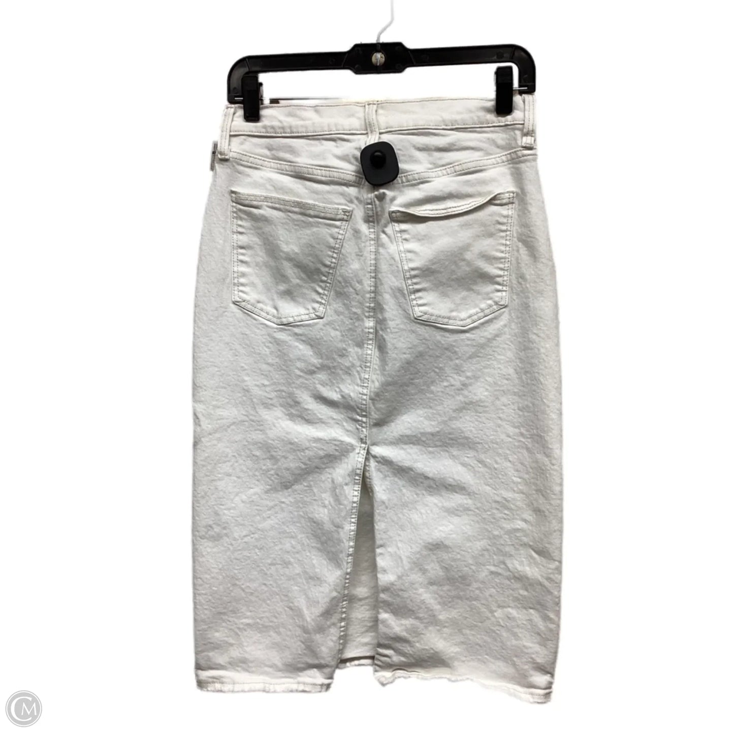 Skirt Midi By Universal Thread In White Denim, Size: 6