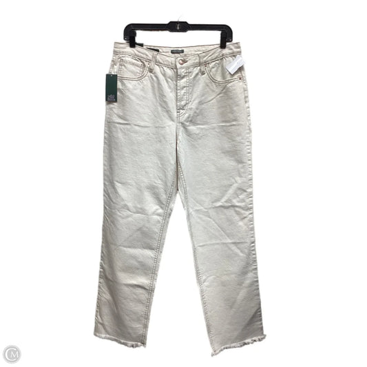Jeans Straight By Wild Fable In White Denim, Size: 12
