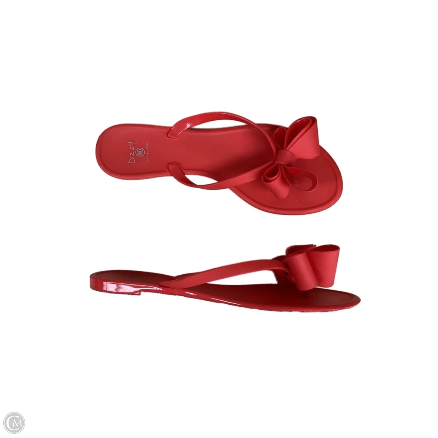 Sandals Flip Flops By Clothes Mentor In Red, Size: 10