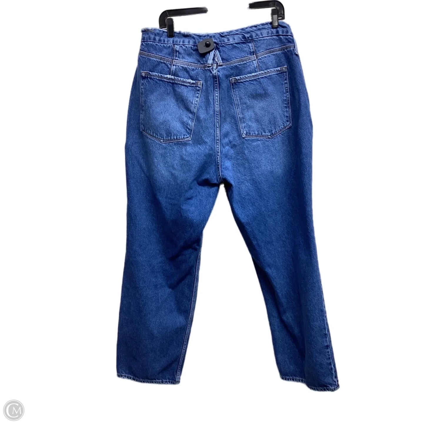 Jeans Straight By Good American In Blue Denim, Size: 16