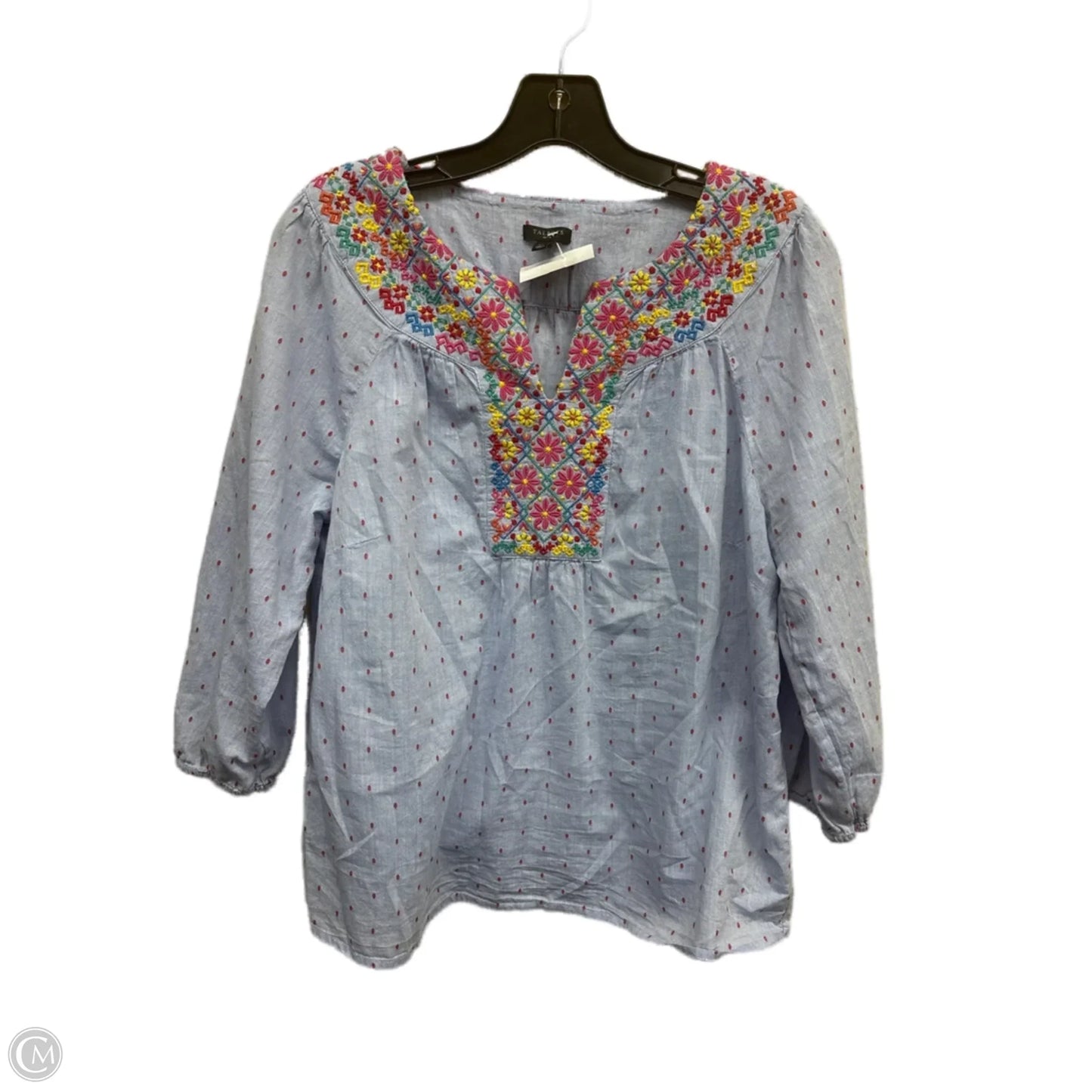 Top Long Sleeve By Talbots In Multi-colored, Size: L