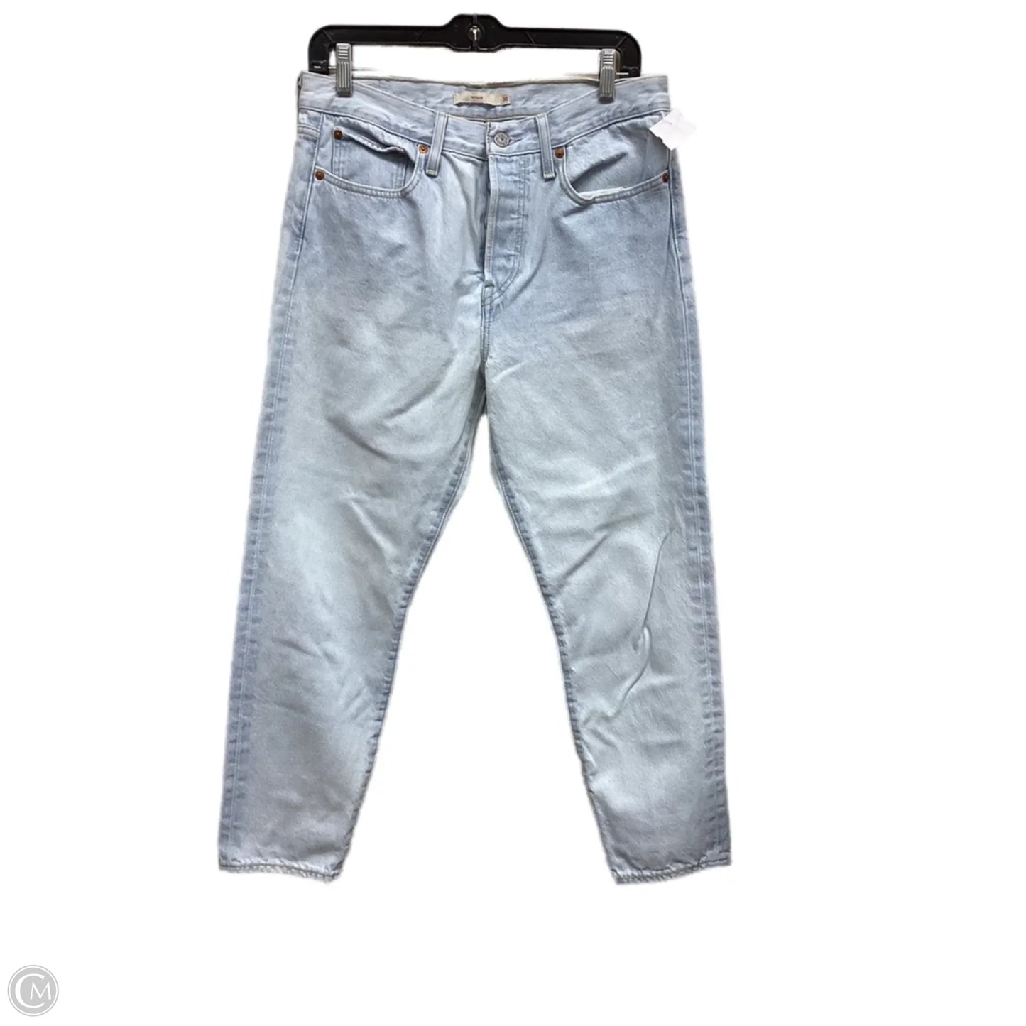 Jeans Straight By Levis In Blue Denim, Size: 30