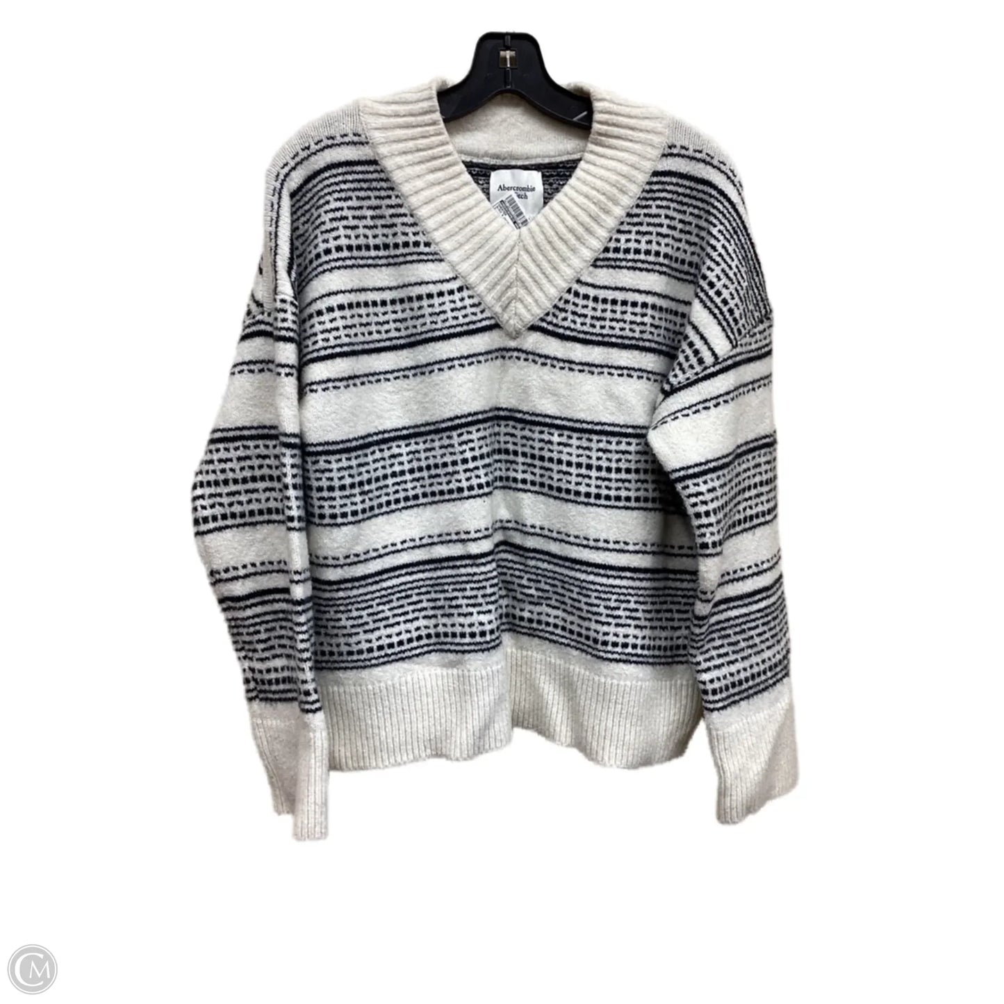 Sweater By Abercrombie And Fitch In Black & White, Size: S