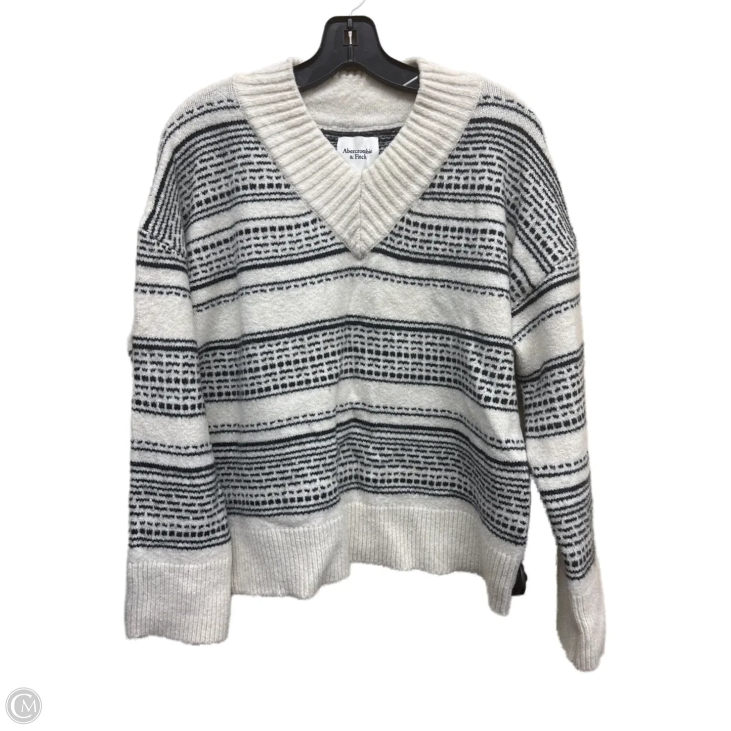 Sweater By Abercrombie And Fitch In Black & White, Size: S