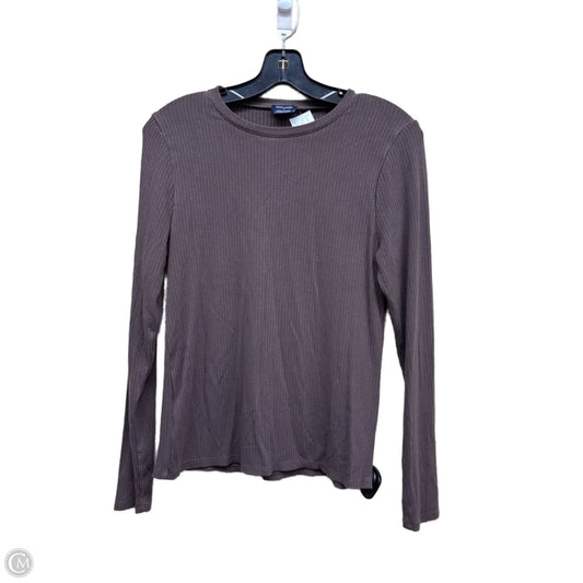 Top Long Sleeve By Splendid In Brown, Size: M
