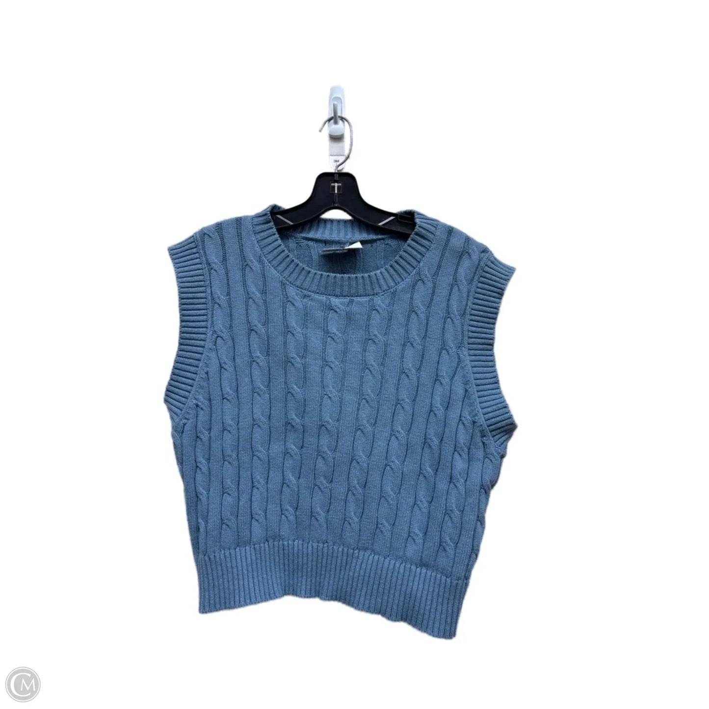 Top Sleeveless By Garage In Blue Denim, Size: S