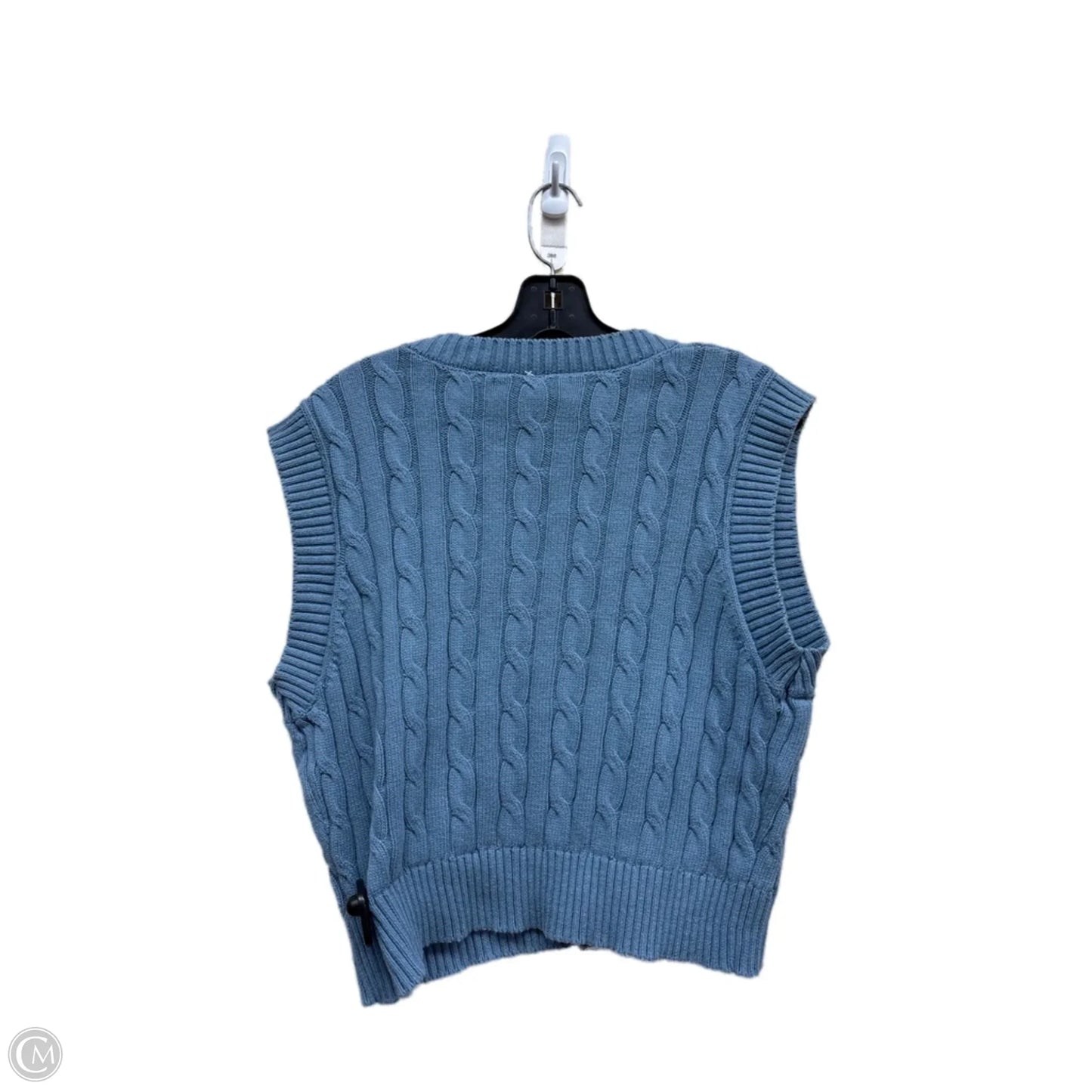 Top Sleeveless By Garage In Blue Denim, Size: S