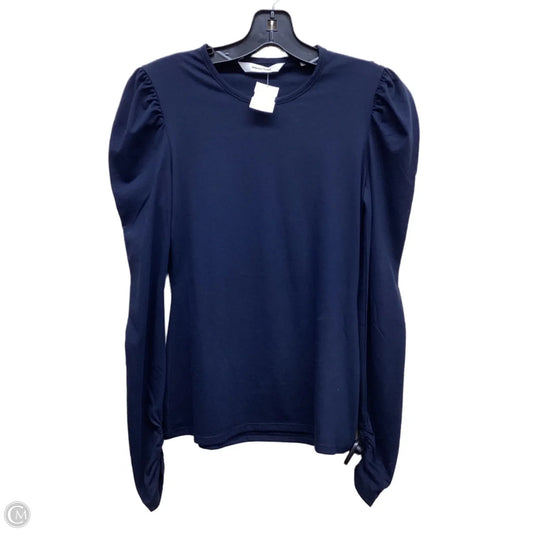 Top Long Sleeve By Rebecca Taylor In Navy, Size: S