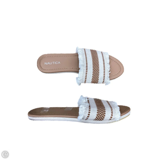 Sandals Flats By Nautica In White, Size: 8.5
