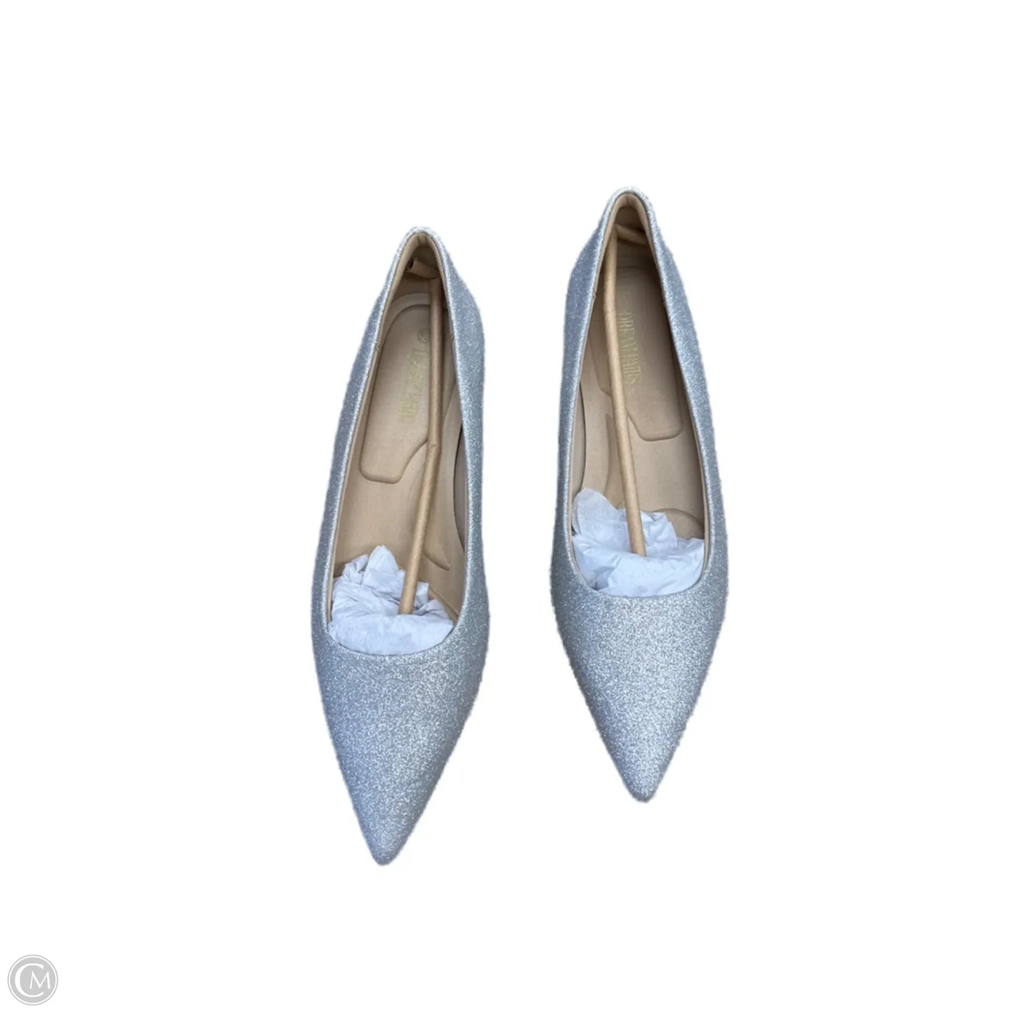 Shoes Heels Block By Clothes Mentor In Silver, Size: 9.5