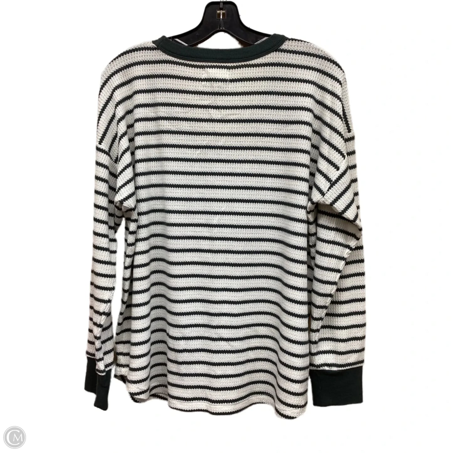 Top Long Sleeve By Lou And Grey In Striped Pattern, Size: L
