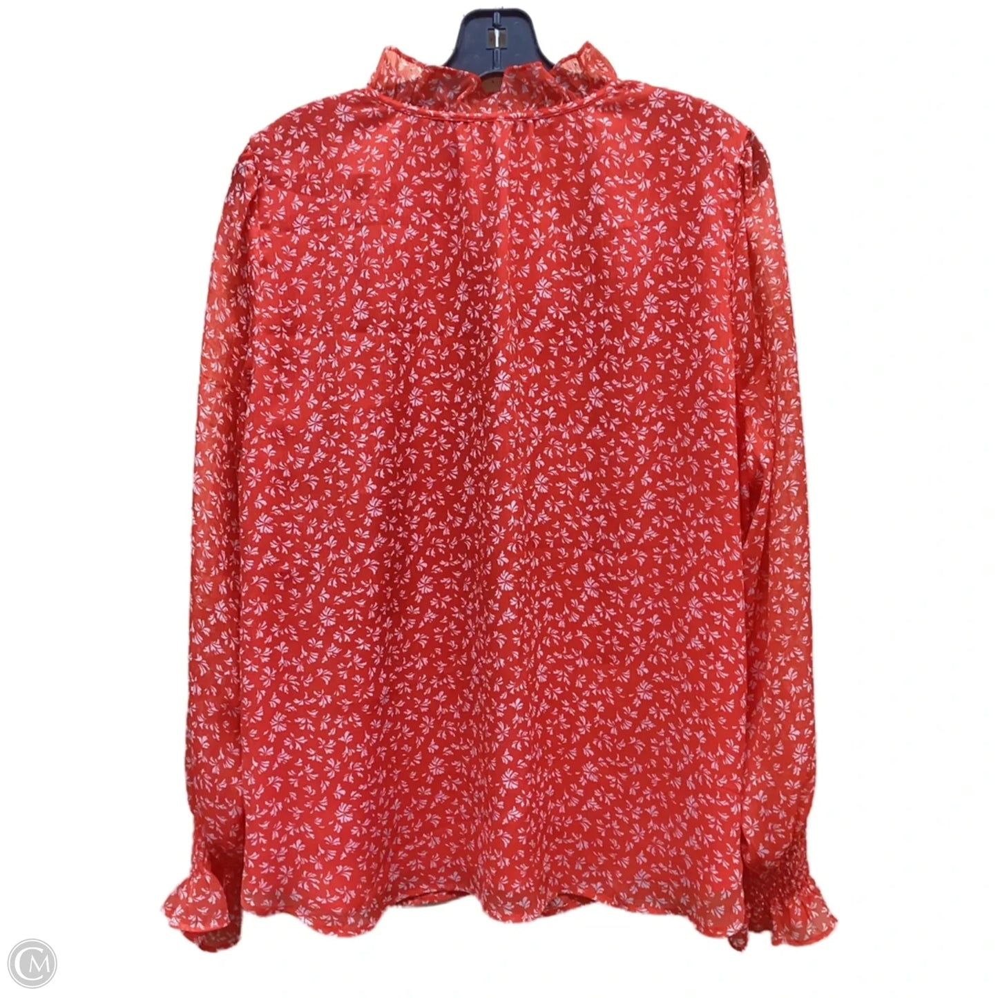 Top Long Sleeve By Loft In Red, Size: L