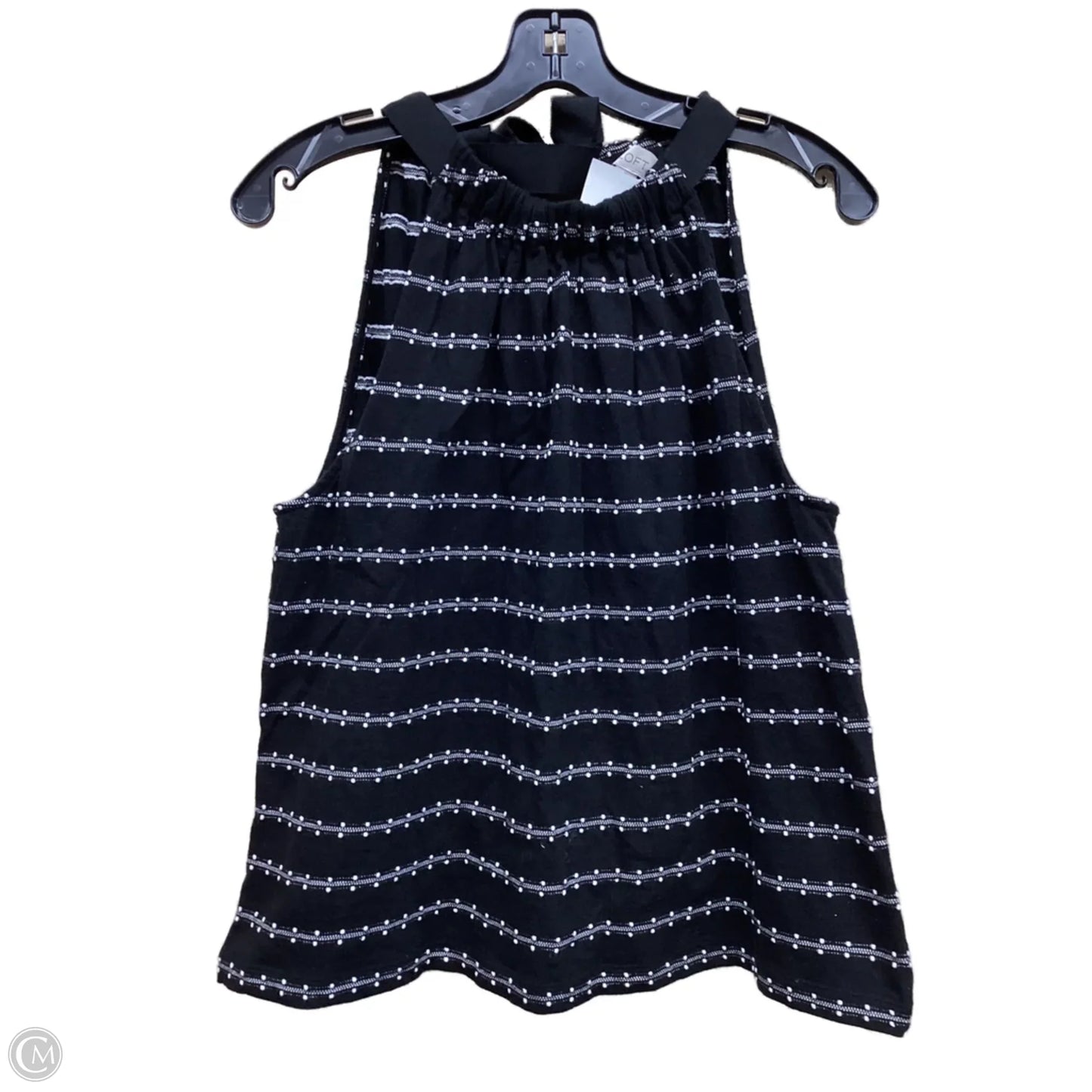 Top Sleeveless By Loft In Black, Size: L