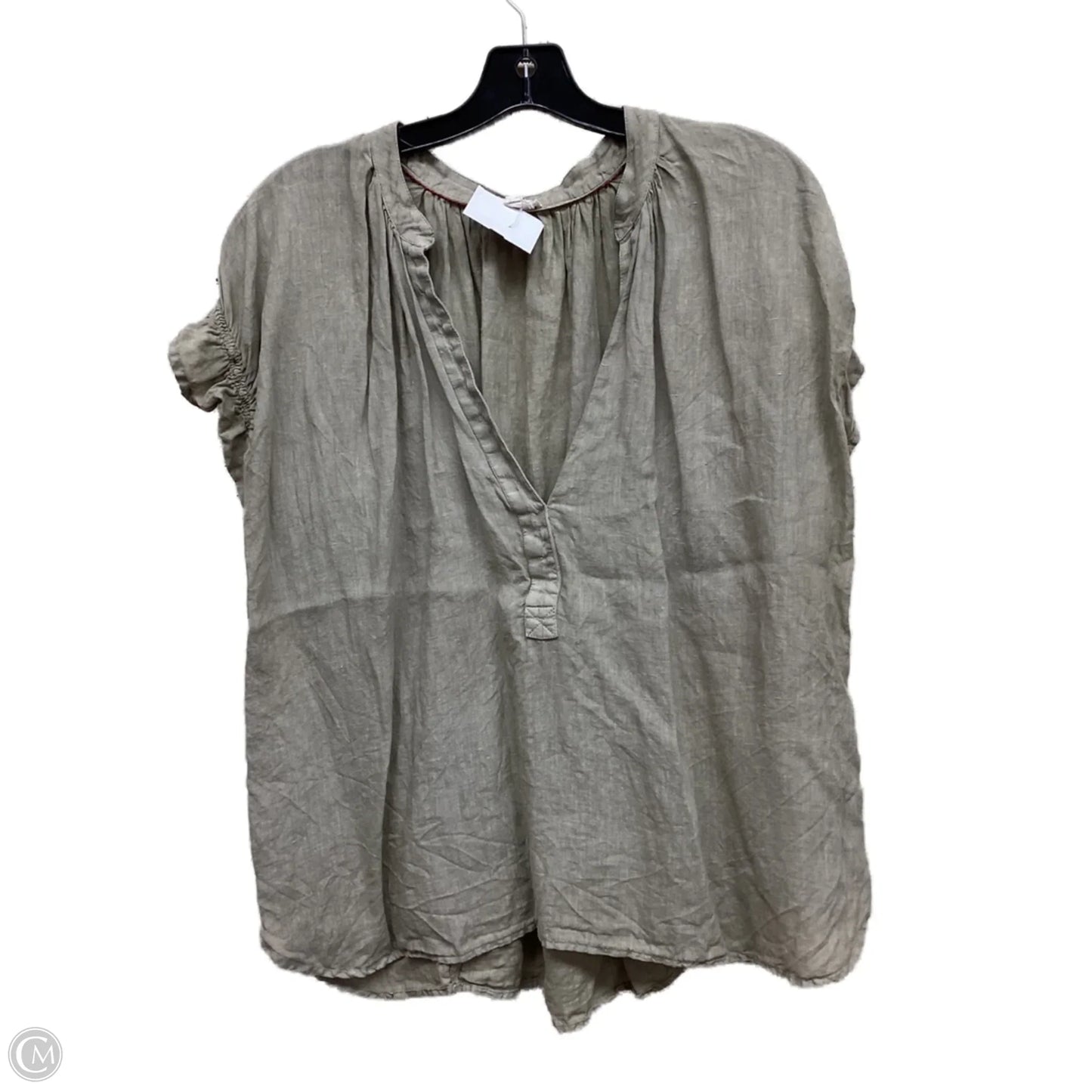 Top Short Sleeve By Pilcro In Tan, Size: Xl